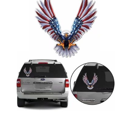 Car Body Window Stickers American Flag Eagle