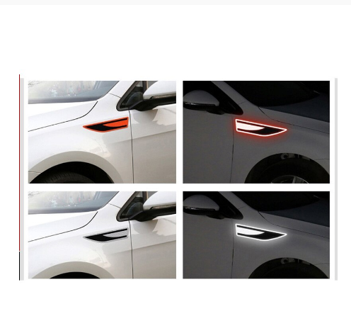 1 Pair Reflective Strips Security Car Stickers Warning Tape Safety Night Luminous