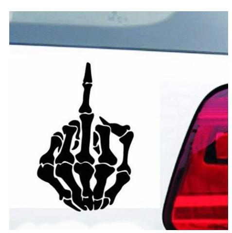 Creative Skull Fingers Stickers Funny Car Stickers Vinyl