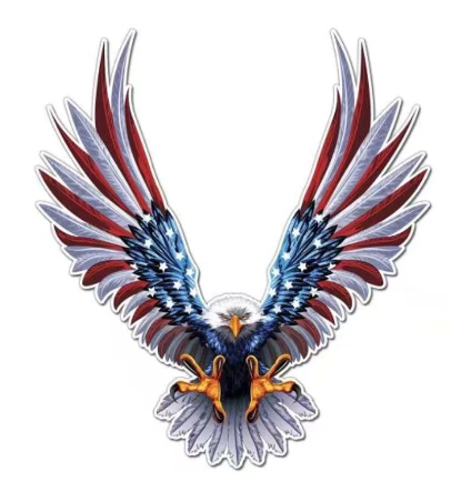 Car Body Window Stickers American Flag Eagle