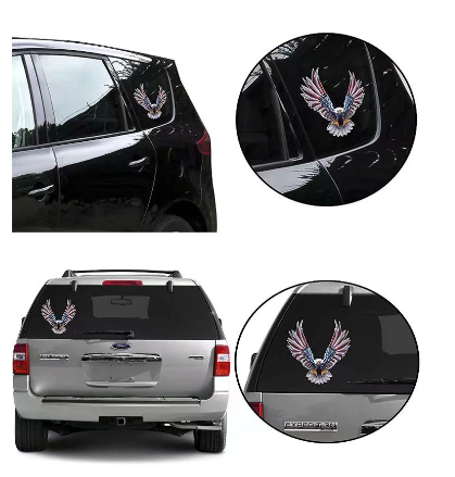 Car Body Window Stickers American Flag Eagle