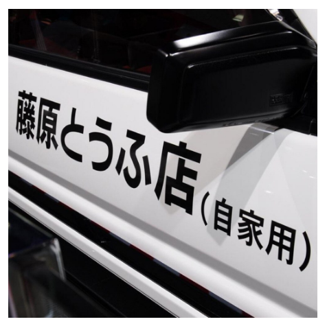 2pcs/set Japanese Character Tofu Shop Initial Car Window Door