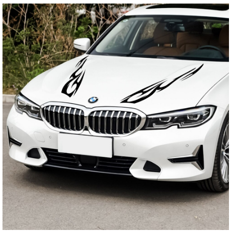 4Pcs/lot Car Stickers Auto Door Side Hood 