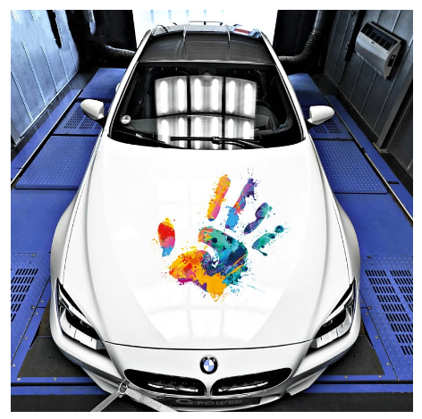 Colorful Graffiti Car Stickers Auto Products Painted