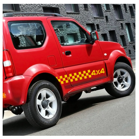 For Suzuki Jimny 2pcs Car Side Skirts Stickers