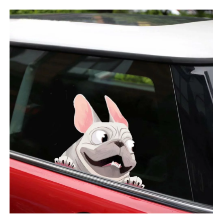 1PCS Creative 3D Car Window Stickers Funny Lovely Dog