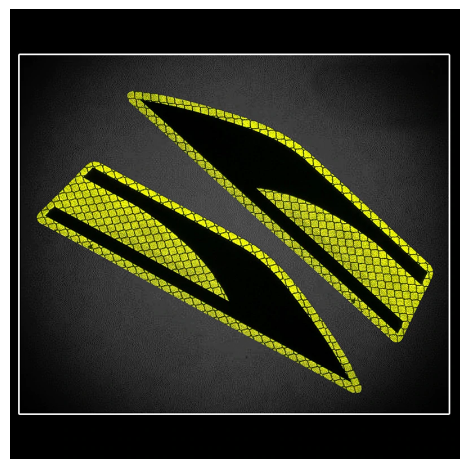 1 Pair Reflective Strips Security Car Stickers Warning Tape Safety Night Luminous