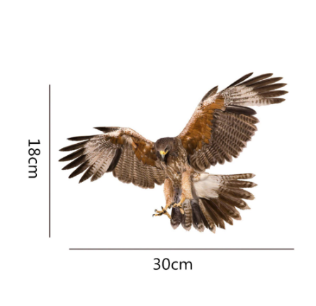 30*18cm 3D Big Eagle Car Stickers Decals Waterproof