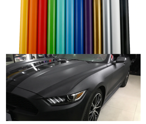 Matt Color Change Vinyl Film Car Wraps Hood Roof