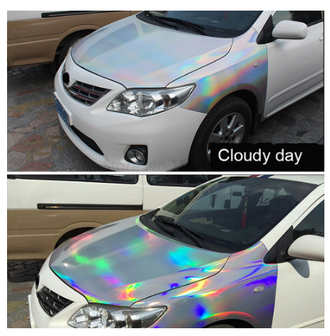 30cm*100cm Chrome Laser Car Sticker