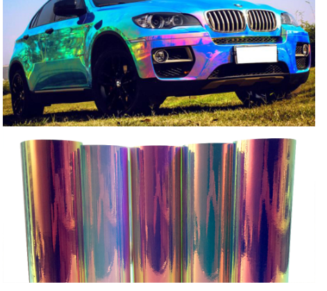 remium Rainbow Mirror Vinyl Film Holographic 