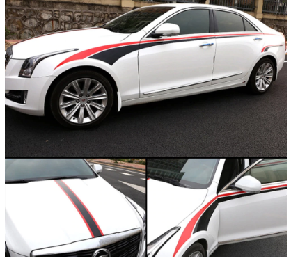 For Cadillac ATS XTS ATSL Car Body Waist Hood Car Stickers Vinyl 