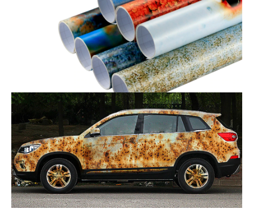 50x200cm Iron Rust Vinyl Wrap Film Wrapping