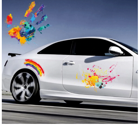 Colorful Graffiti Car Stickers Auto Products Painted