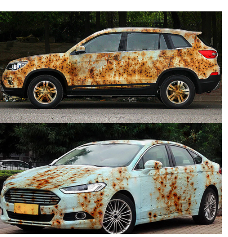 50x200cm Iron Rust Vinyl Wrap Film Wrapping