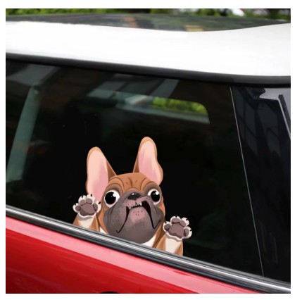 1PCS Creative 3D Car Window Stickers Funny Lovely Dog