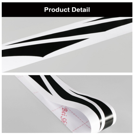 2pcs 280cmx10cm Long Stripe Car Stickers