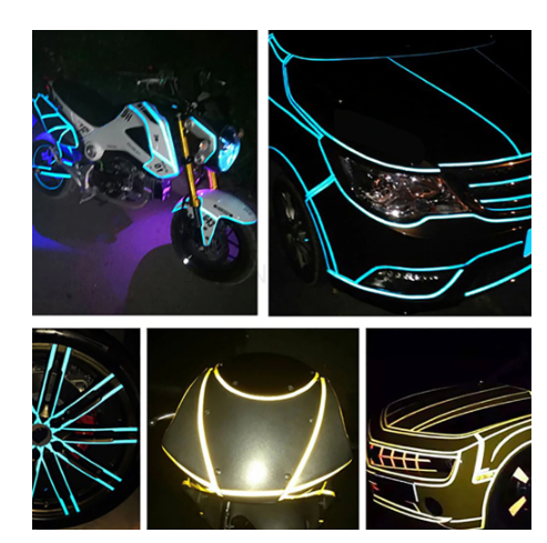 2cm*5m Car DIY Reflective Tape Sticker Strip Decoration