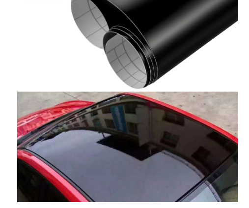 1.35MX2M/3M Glossy Car Skylight Film With Bubble Free Black