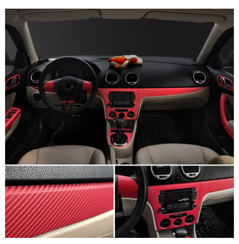 10*100cm Car-styling 3D Carbon Fiber Vinyl 