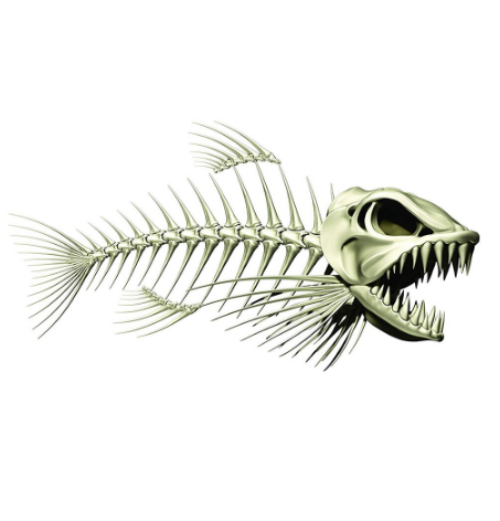 28*15cm 3D Fish Bones Funny Stickers Car Styling Car Stickers Vinyl 