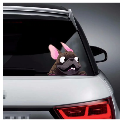 1PCS Creative 3D Car Window Stickers Funny Lovely Dog