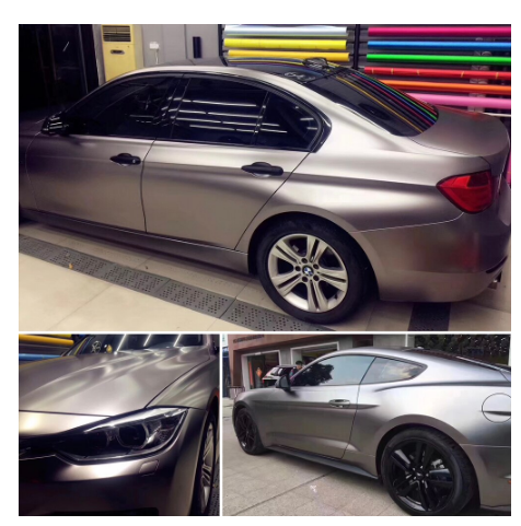 Matte Electroplate Vinyl Film Plating Matte Chrome Ice Film