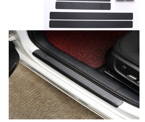 4PCS/Set Car Stickers Car Door Sill Scuff