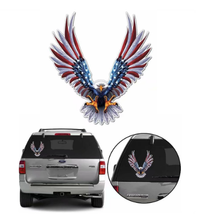 Car Body Window Stickers American Flag Eagle