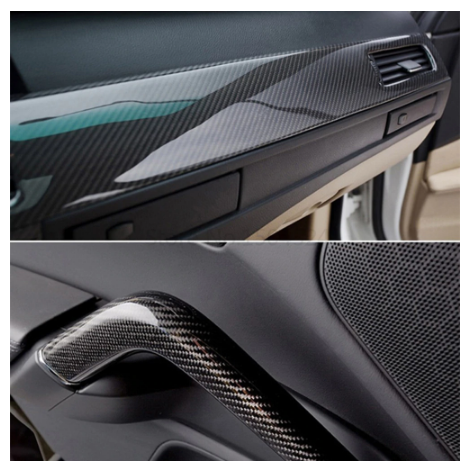 60cm*500cm Car Sticker High Glossy 5D Carbon Fiber Vinyl