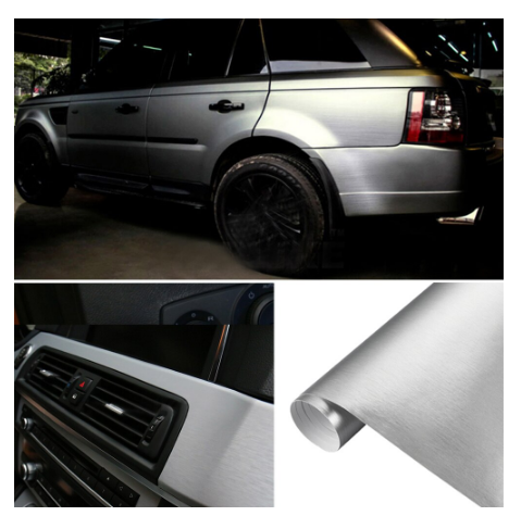 Car styling Matte Chrome Brushed Metallic Vinyl