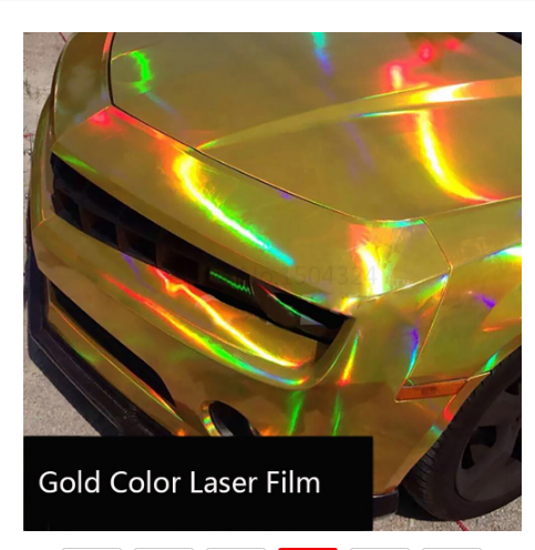 30*100cm Laser Plating Vinyl Holographic Auto Car Wrap